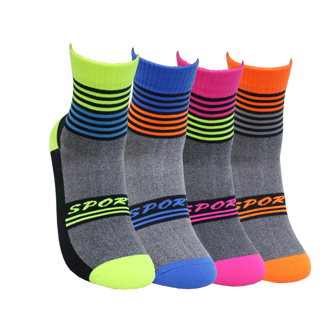 product-Aoda Clothes-Custom colorful nylon breathable compression running socks for men and women-im-1