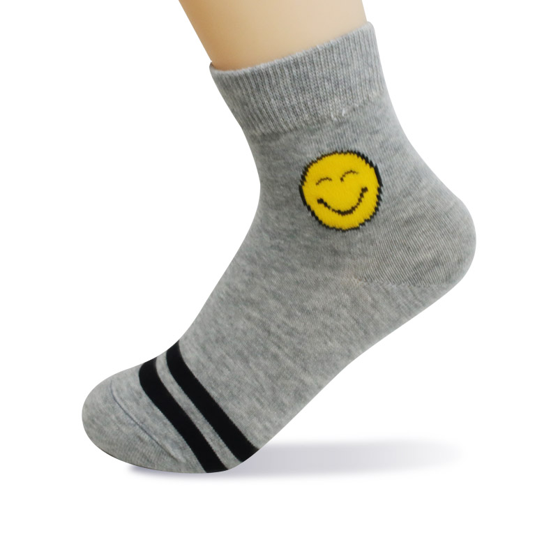 Wool Socks Thick Warm Thermal For Kid Child Toddlers Cotton Winter Crew Socks with smile pattern