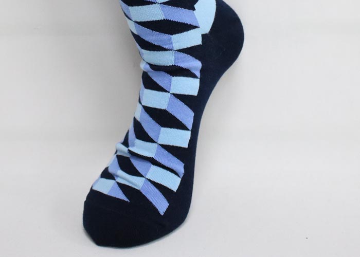 product-Crazy happy men’s socks Unisex Argyle Crew Socks Cotton dress socks business socks funny soc