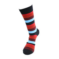 Wholesale fuzzy socks for men colorful striped socks custom socks combed cotton socks