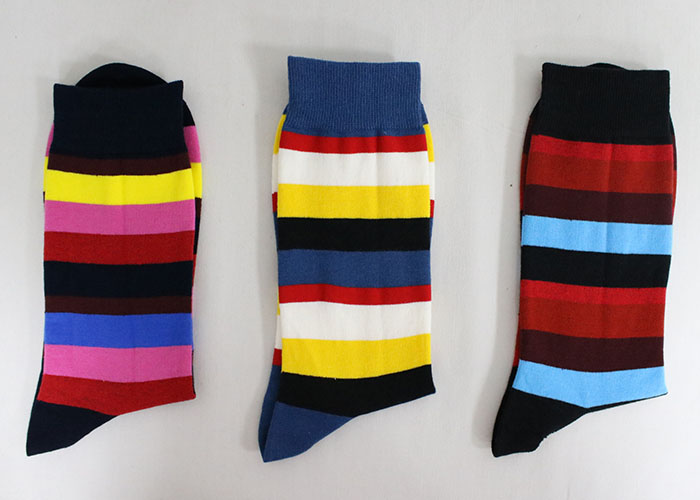 product-Wholesale fuzzy socks for men colorful striped socks custom socks combed cotton socks-Aoda C