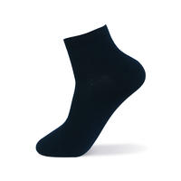 AODA Classics Dress Knit Rib Crew Socks Men Casual Solid Business Sock