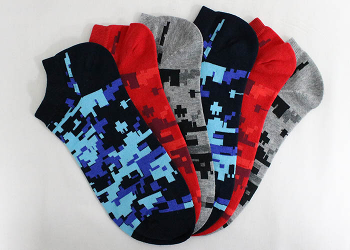 product-Aoda Clothes-Low Cut Casual Invisible Ankle Socks camouflage pattern cotton boat socks-img